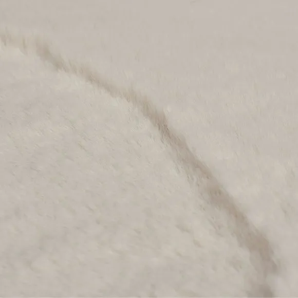 Neve Abstract Faux Fur Wave Rug 2
