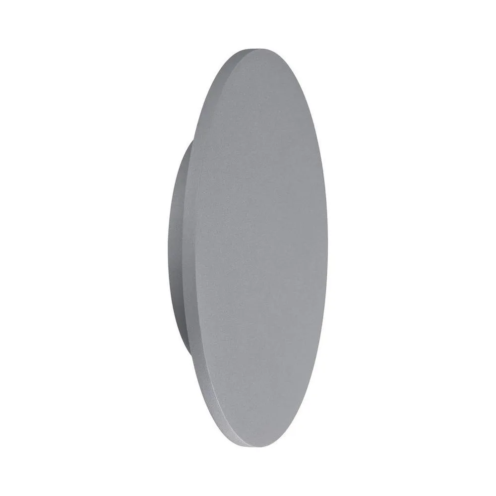 Netlighting Fusion Wall Light 27cm Round 16W LED 3000K 1260lm Silver Paint