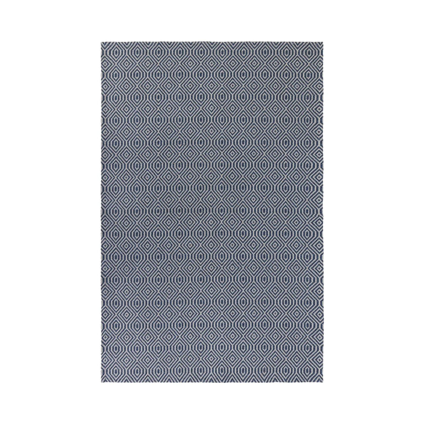 Pappel Geometric Rug Blue