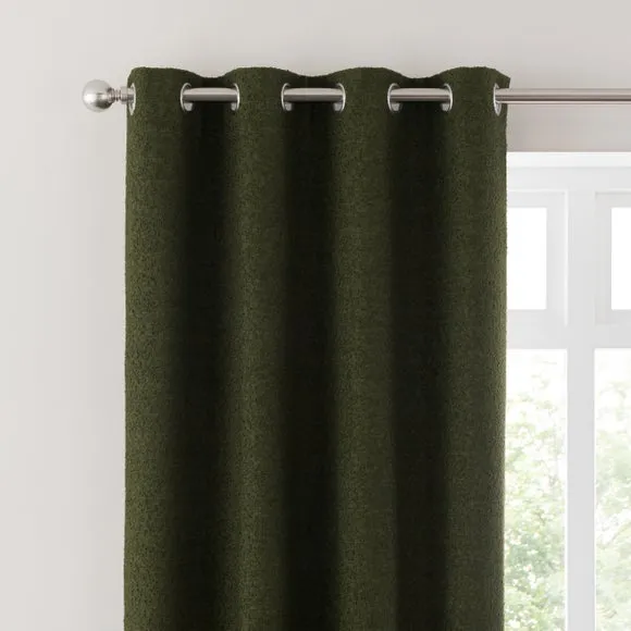 Churchgate Woodhouse Boucle Eyelet Curtains (Blackout Available)