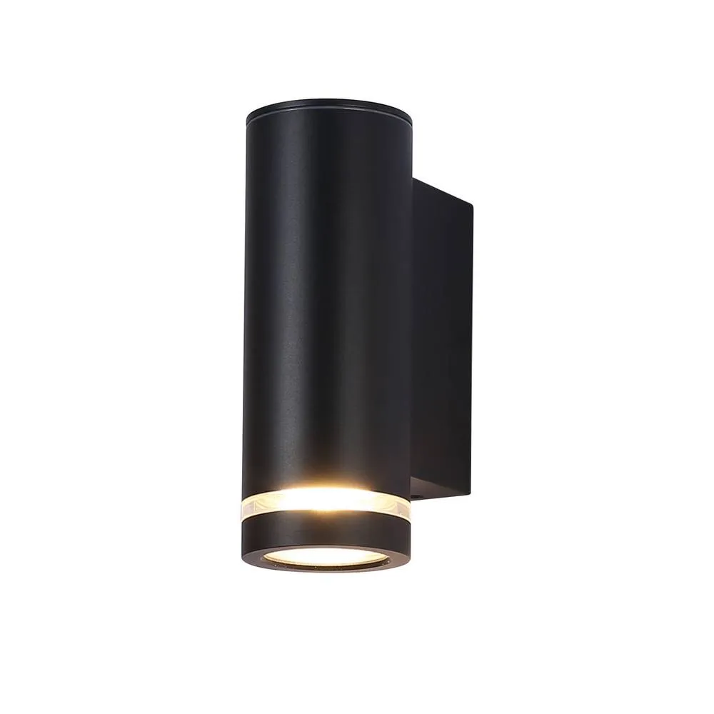 Netlighting Fondo GU10 Outdoor Wall Down Lamp Black IP54 2