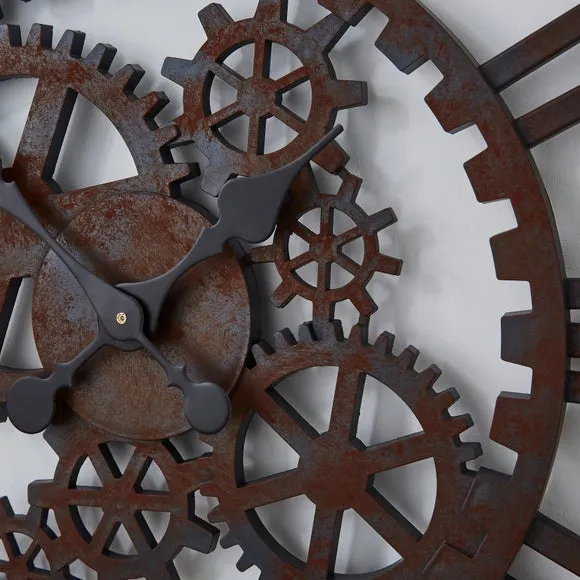 Cogs Indoor Outdoor Wall Clock 4