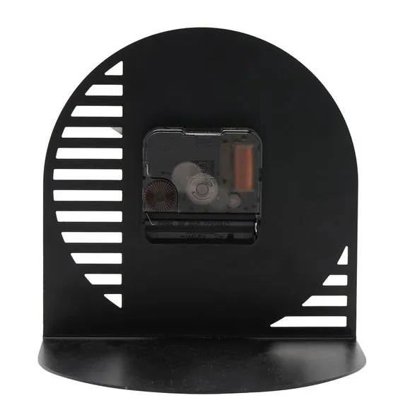 Interval Arched Cut Out Steel Desk Clock 4