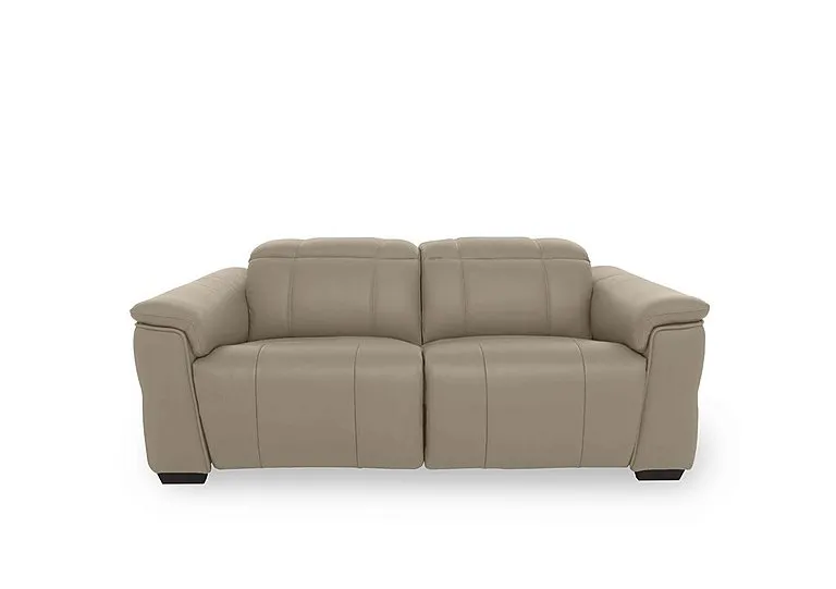 Inca NC Leather 2 Seater Power Recliner Sofa with Power Headrests - Oyster