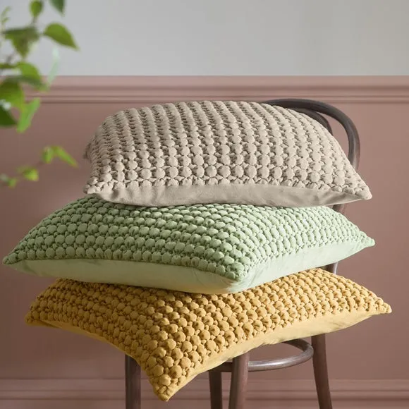Appletree Bobble Velvet Square Cushion 4
