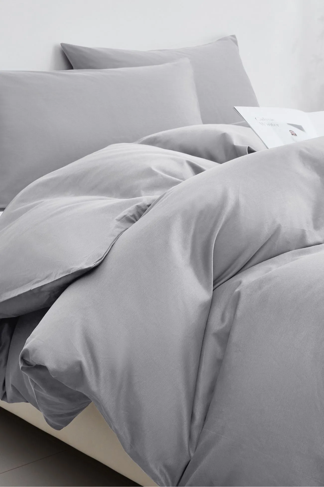 Ezysleep 100% Egyptian Cotton Silver Duvet Cover Set 2