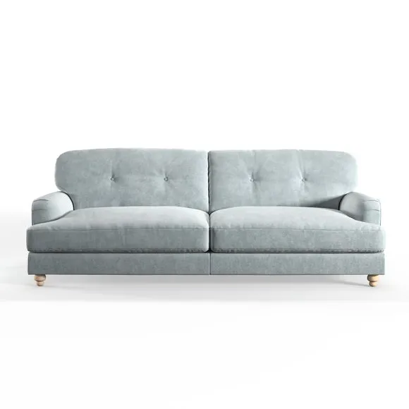 Martha Vintage Velvet 3 Seater Sofa 2