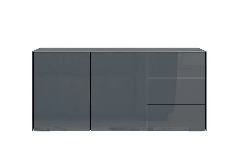 Lexa Smart 2 Door 3 Drawer Sideboard - Grey