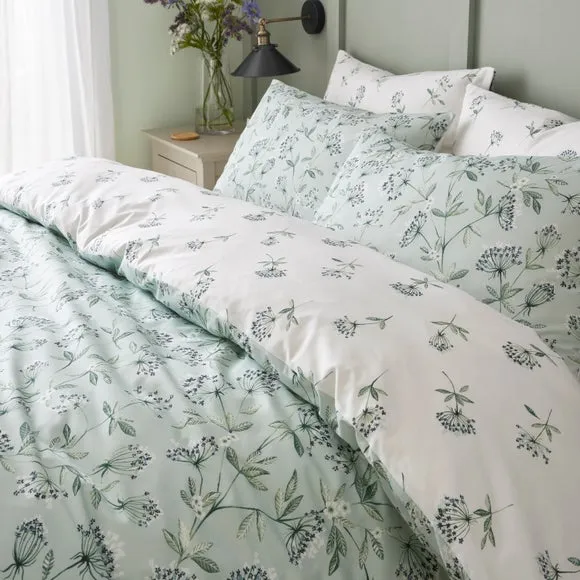 Cow Parsley Stems 100% Cotton Standard Pillowcase Pair 4