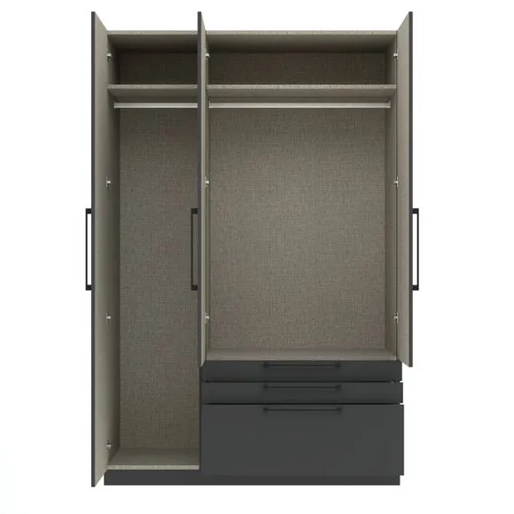 Foster Triple 3 Drawer Wardrobe 5
