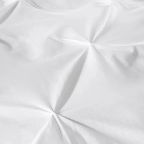 Serene Lara Duvet Cover & Pillowcase Set White 3