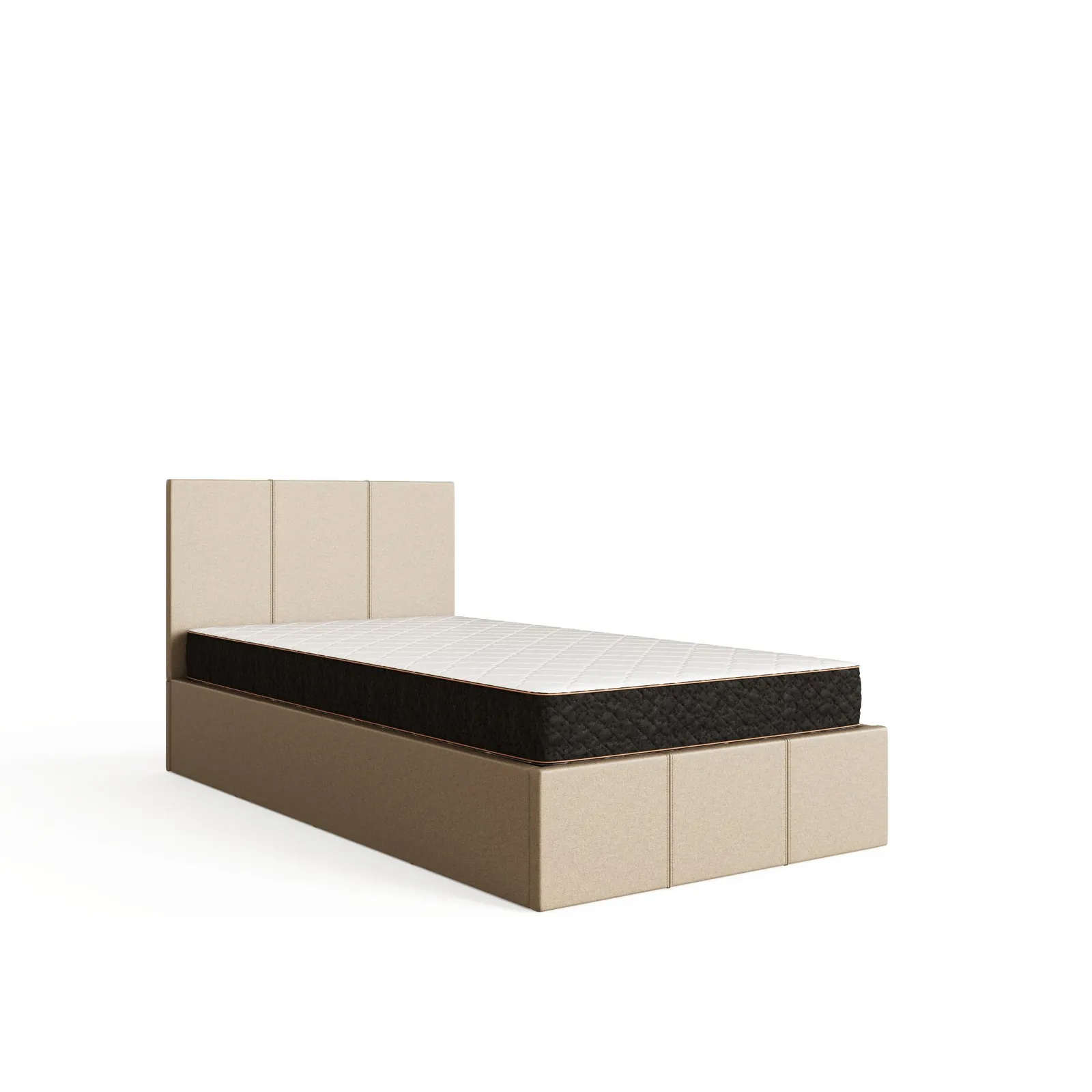 GFW Side Lift Ottoman Storage Bed in Natural 5