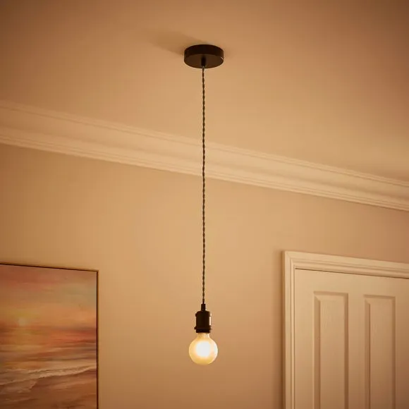 Charlie Herringbone Adjustable Pendant Flex Ceiling Light Cable 2