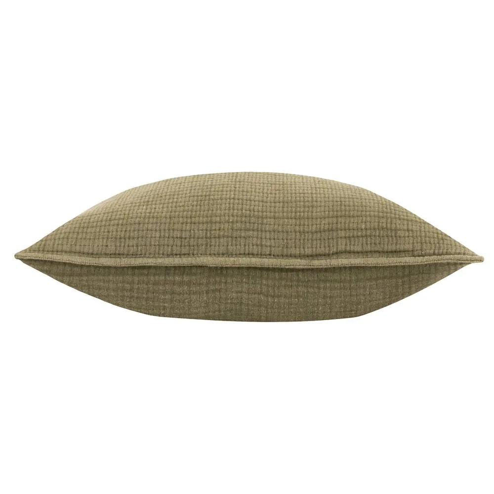 Yard Ribble 100% Cotton Acid Wash Cushion in Khaki 4