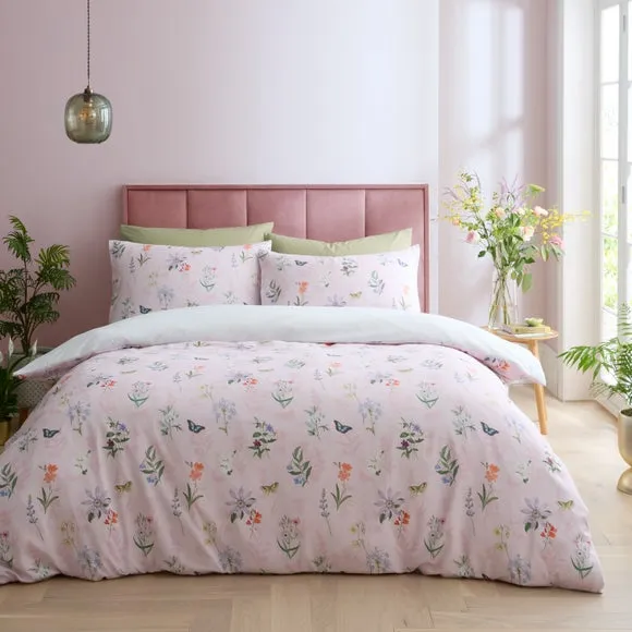 RHS x Catherine Lansfield Enchanted Butterfly Garden Duvet Cover & Pillowcase Set 3