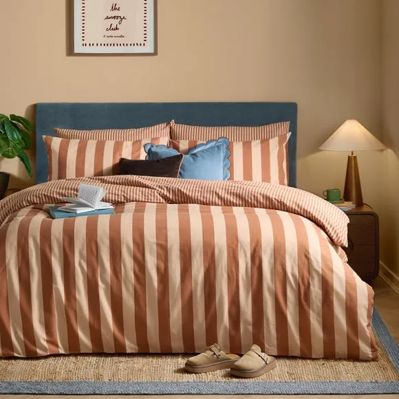 Furn. The Ultimate Stripe Polycotton Duvet Cover & Pillowcase Set 2