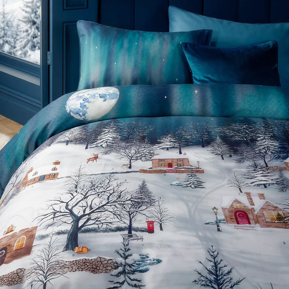 Paoletti Starlight 100% Cotton Duvet Cover Set in Midnight 2