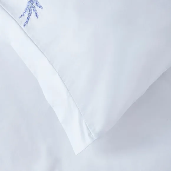 Dorma Ashmore Lavender 100% Cotton Oxford Pillowcase Pair 3