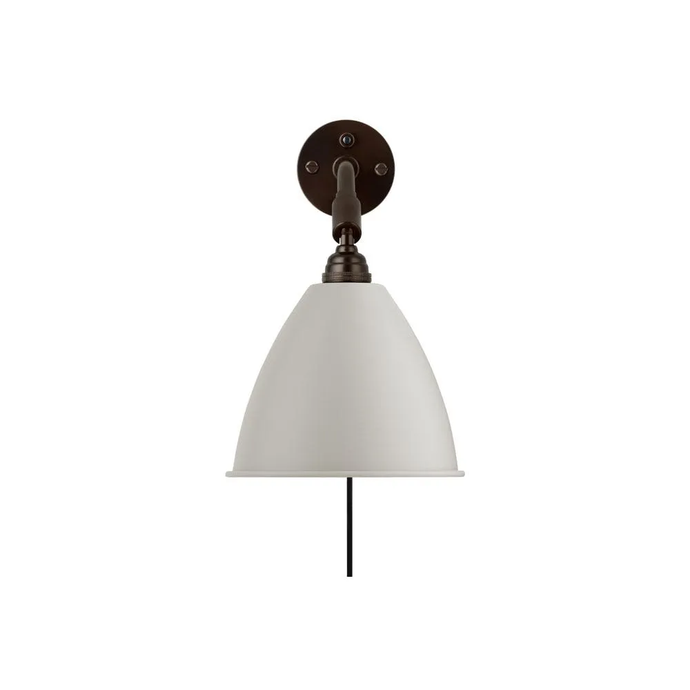 Gubi Bestlite BL7 Wall Lamp Black Brass Base White Shade 2
