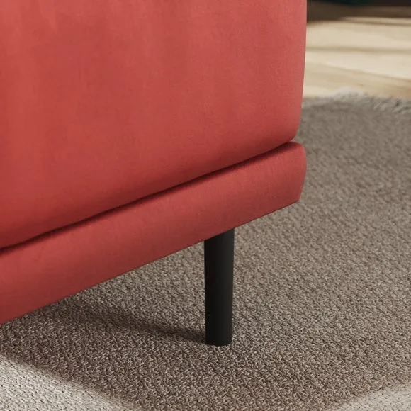 Mae Small Dining Bench, Matte Plush Velvet 4