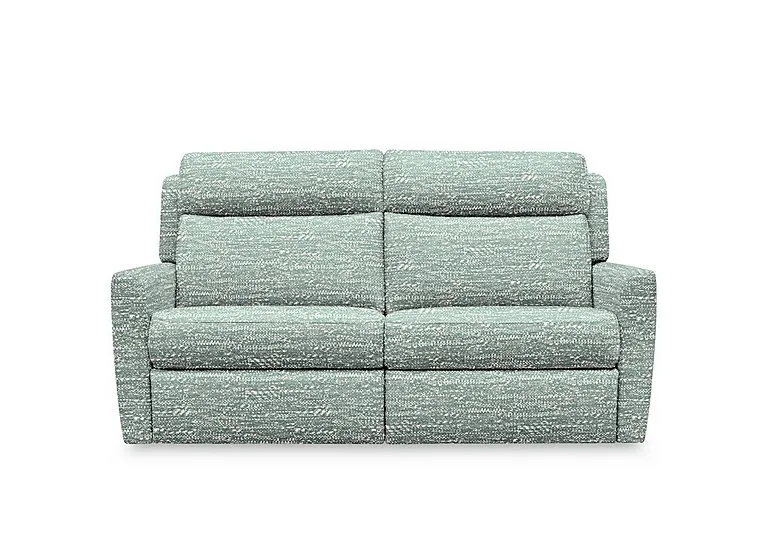 Wren 2 Cushion 3 Seater Fabric Recliner Sofa with Headrests and Power Lumbar