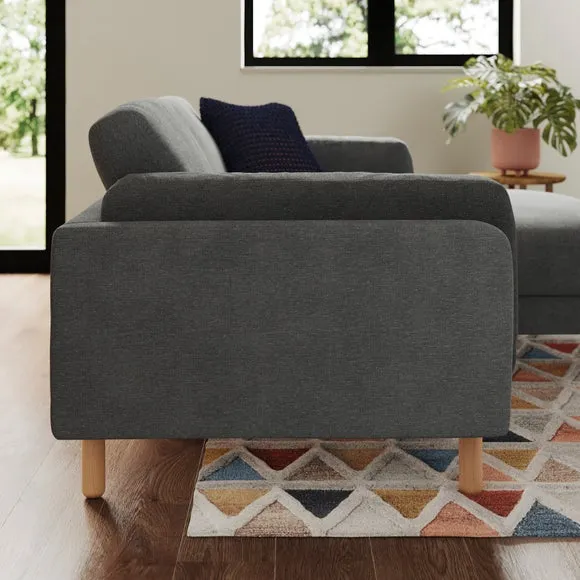 Newton Luxe Chenille Corner Chaise Sofa 2