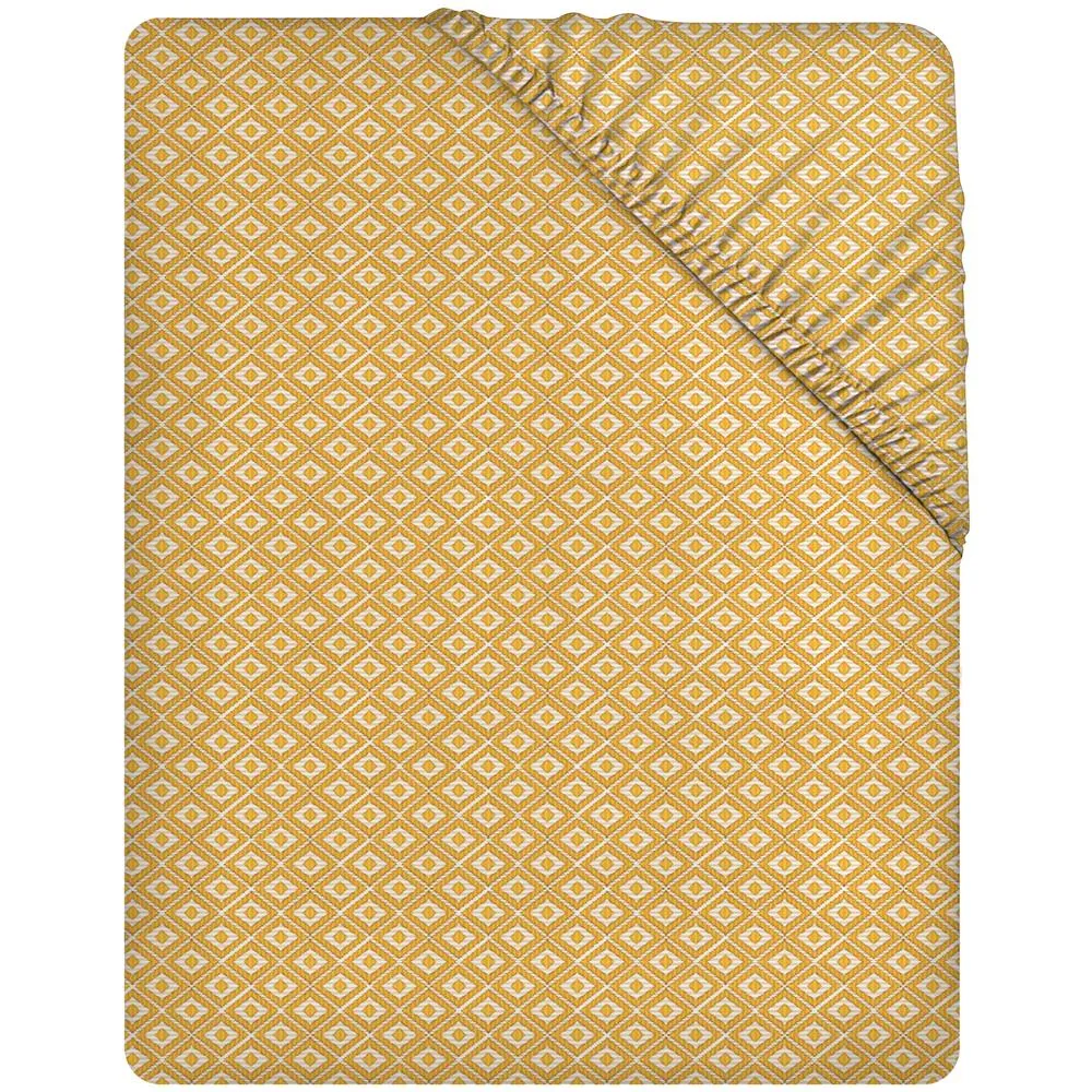Grace Luxury Microfiber 40cm Extra Deep Pocket Fitted Sheets in Yellow