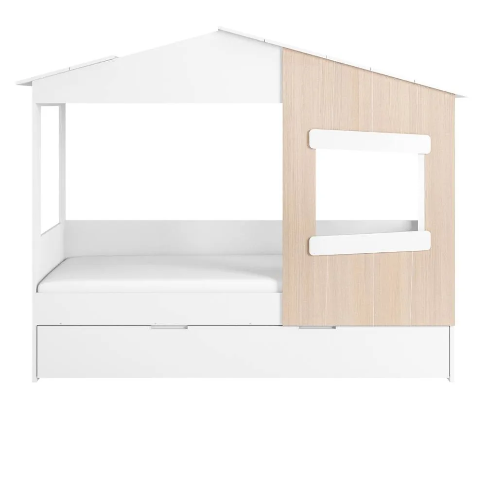 Flair Dreamland House Bed with Trundle in White 4