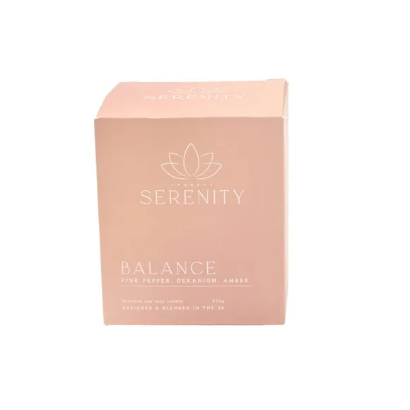 Serenity Balance Pink Pepper Geranium & Amber Candle 4