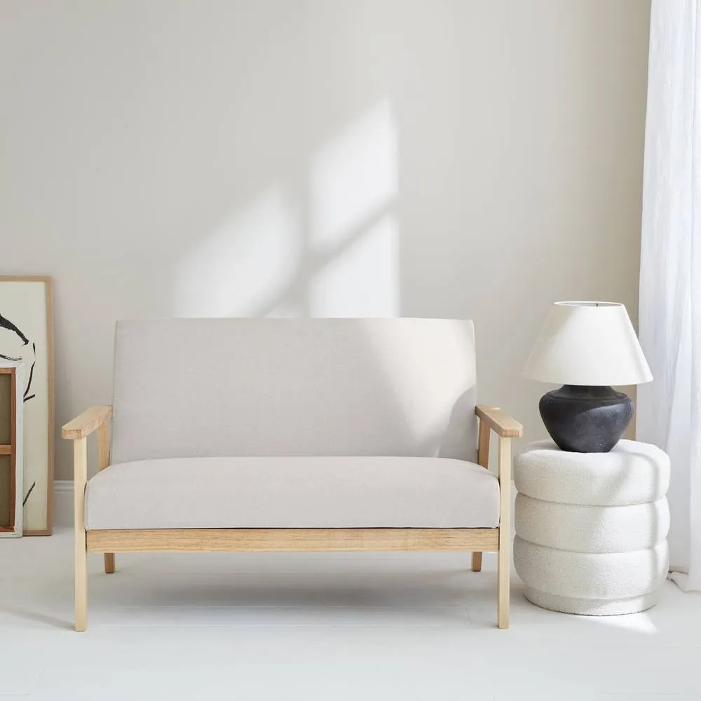 sweeek Scandi-style 2-seater Sofa in Beige