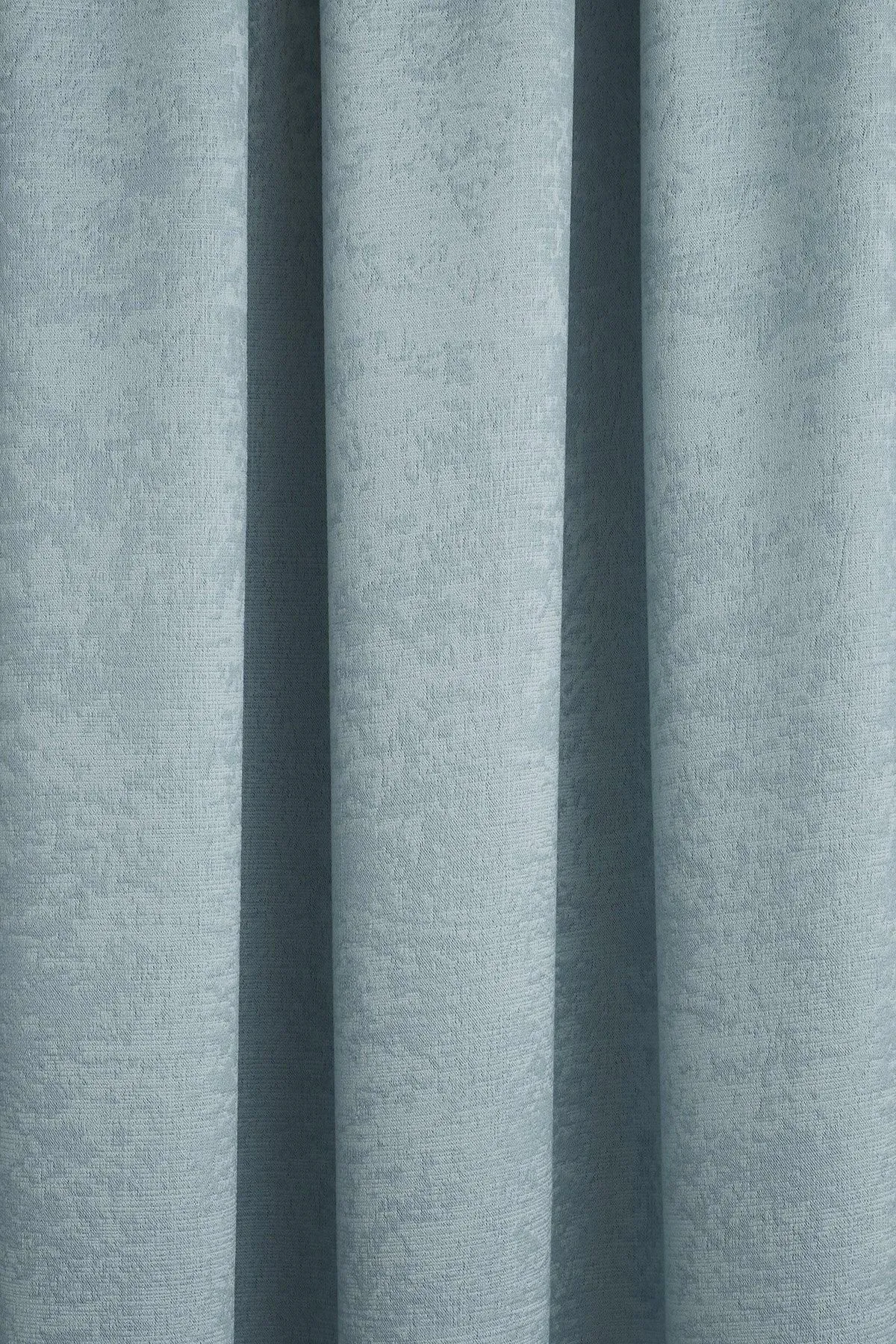 Fusion 'Galaxy' Pair of Light Reducing Thermal Effect Pencil Pleat Curtains in Duck Egg Blue 3