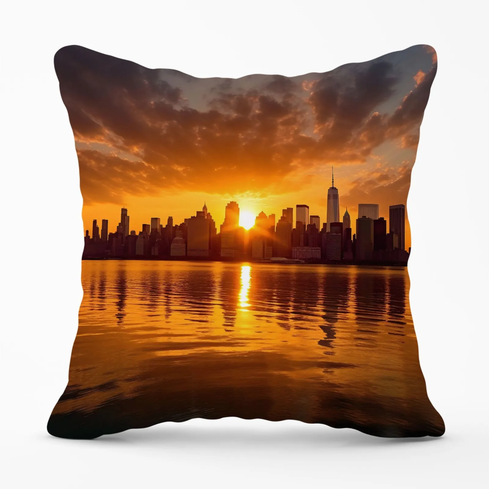 Warren Reed - Designer Sunrise In The City Cushions