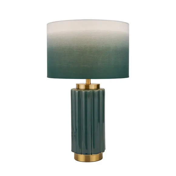 Lushan Scalloped Ceramic Table Lamp 4