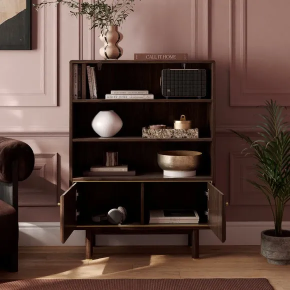 Daphne Bookcase, Walnut Effect 2