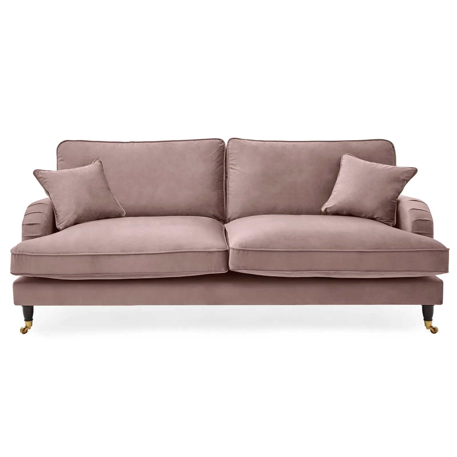 Rupert 4 Seater Velvet Sofa Blush (Pink)