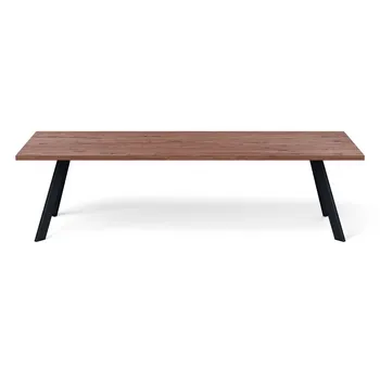 Heal's Madrid Table 280x90cm Walnut Straight Edge Filled 1