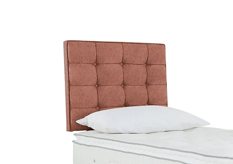 Bowmore Strutted Headboard - Single - Burnt Orange