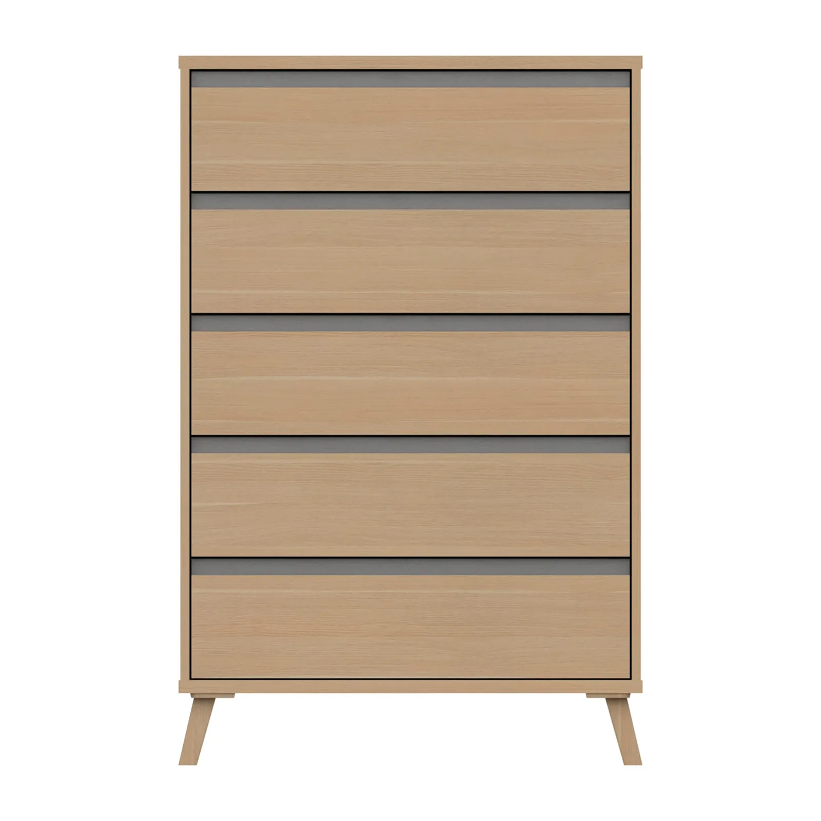 Jenson 5 Drawer Chest Brown