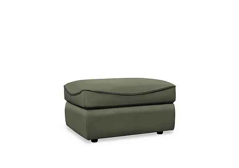Amesbury Leather Storage Footstool
