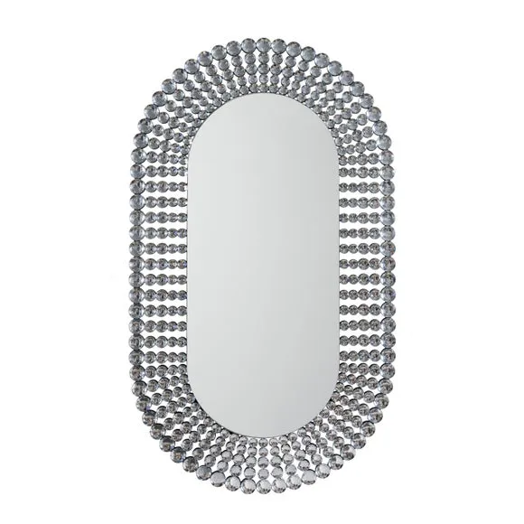 Sheraton Jewelled Oval Wall Mirror 3
