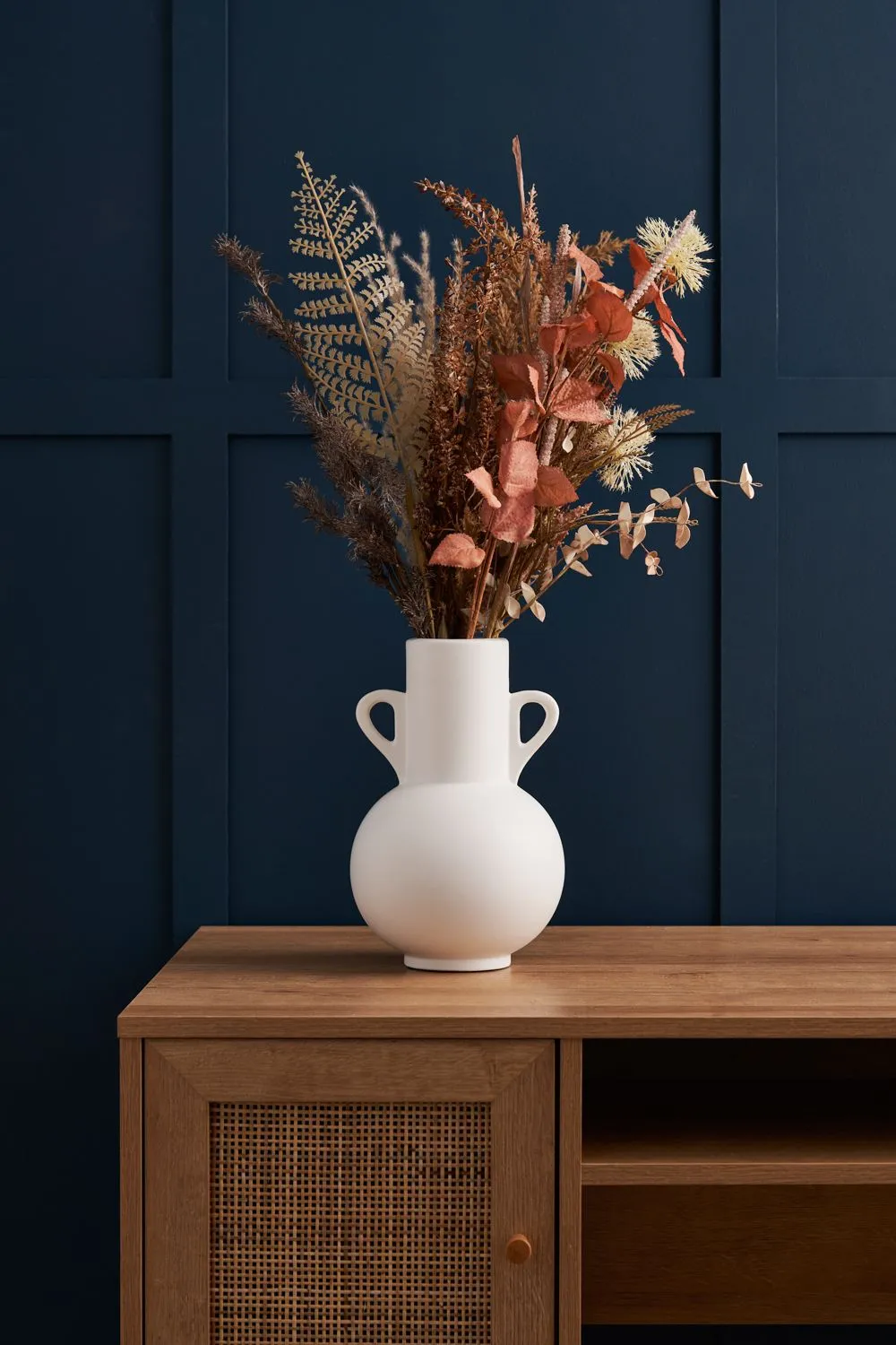 BHS Jug Ceramic Vase in White