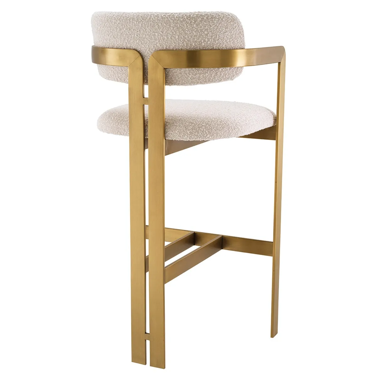 Eichholtz Donato Bar Dining Stool, Neutral Boucle | Barker & Stonehouse 5