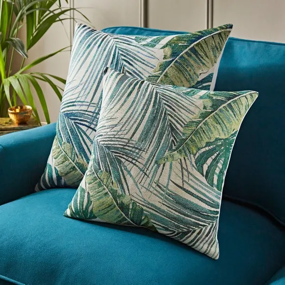 Palm Leaf Jacquard Cushion 6