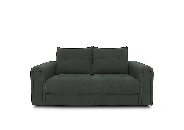 Goliath 2 Seater Fabric Sofa with Storage Drawers - Moss Green