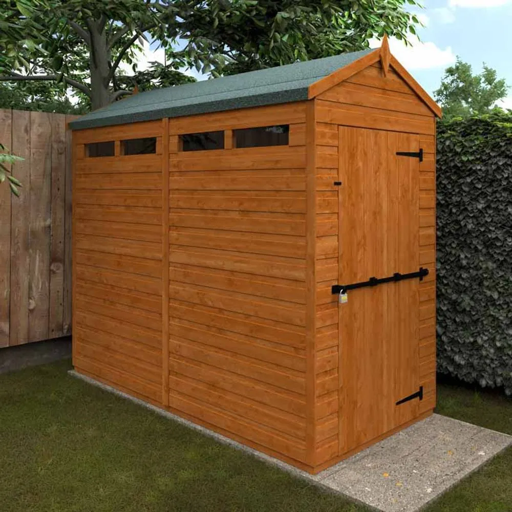 Buttercup Farm 8x4 Flex Apex Security 12mm Flex - L238.8 x W115 x H219.2 cm in Burnt Orange 2