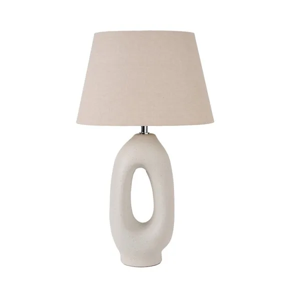 Laila Natural Organic Tall Ceramic Table Lamp 4