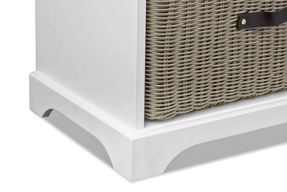Statement Furniture Tetbury 9 Drawer Storage Unit White with Neutral Extra-Strong Baskets 4