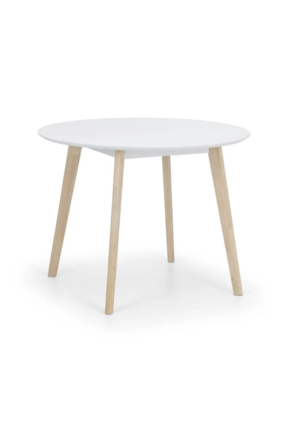 Julian Bowen Casa Round 4 Seater Dining Table in White 3