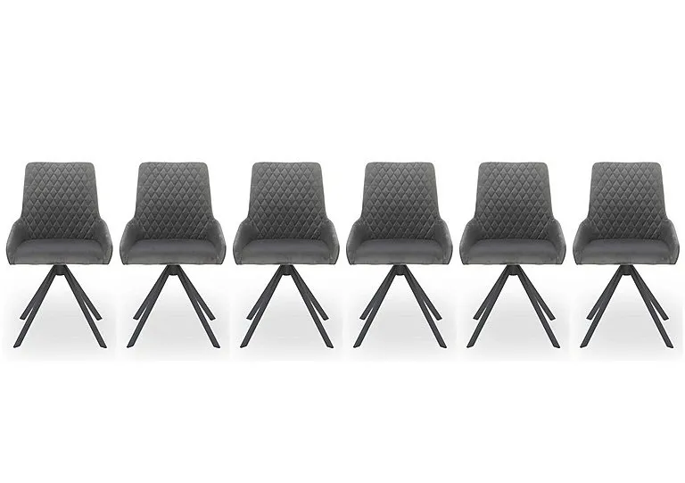 Matteo Set of 6 Velvet Dining Chairs