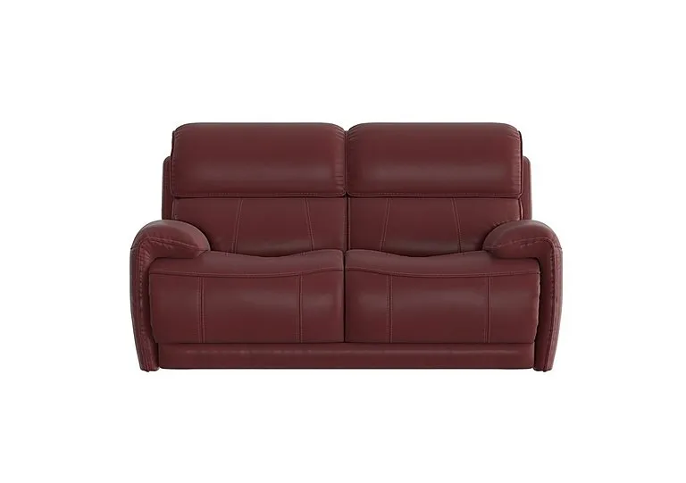 Link 2 Seater Leather Sofa - BV Deep Red